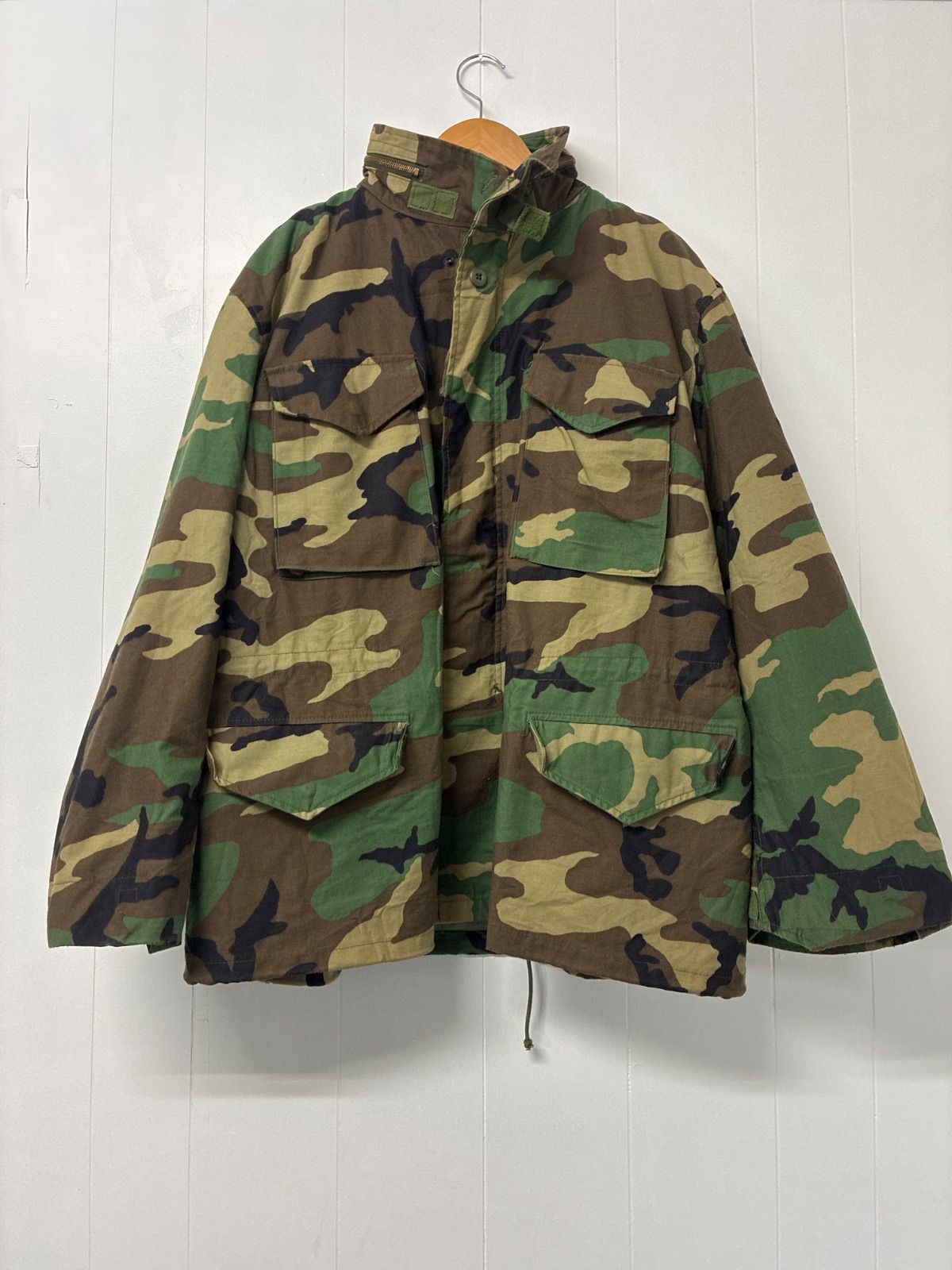 90s USA製ALPHA M65タイプフィールドジャケット緑アメカジ古着M MF 90s USA製 アルファ M-65 フィールドジャケット 旧タグ ミリタリー