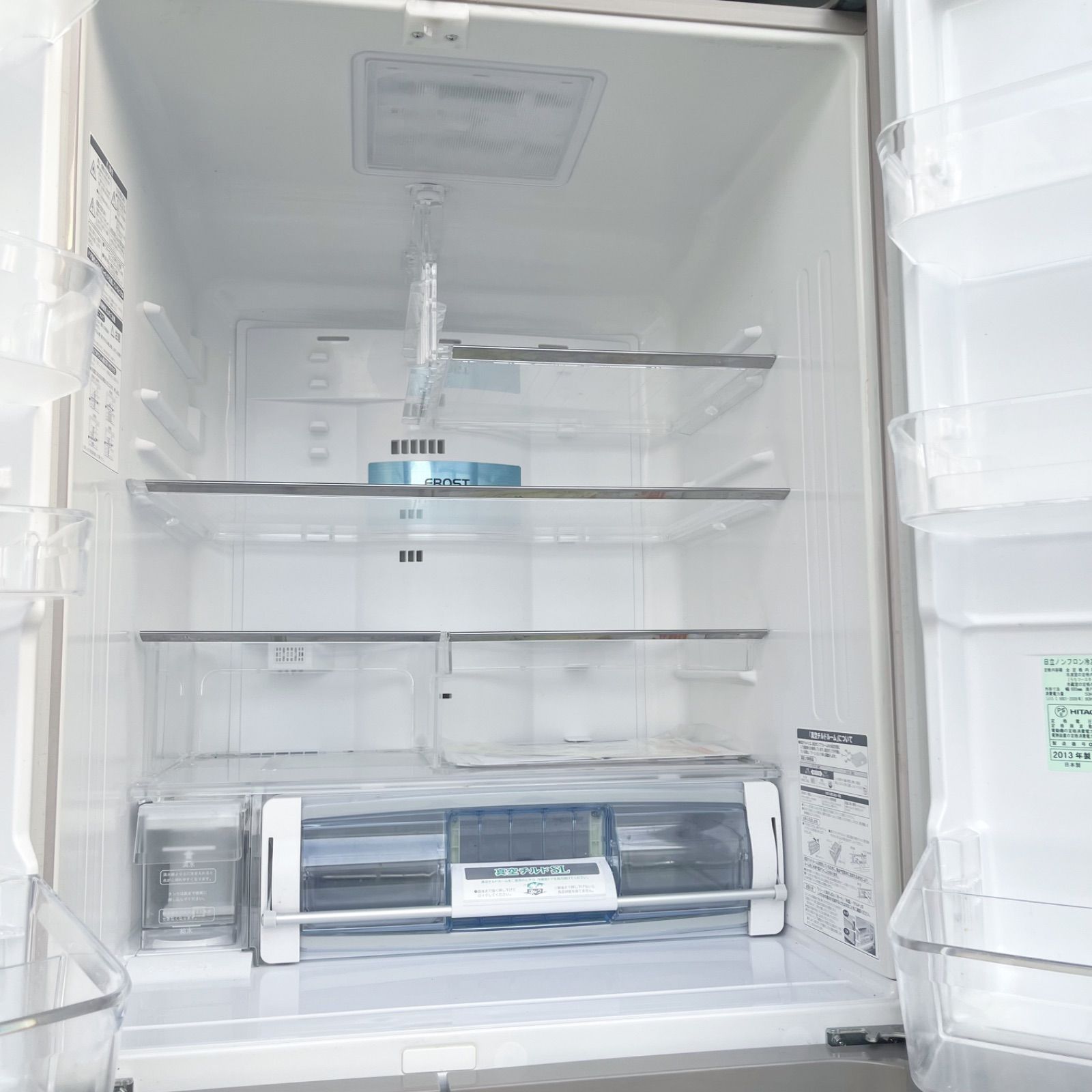 取付無料！完動品！日立真空チルド 自動製氷付き スタイリッシュ6ドア