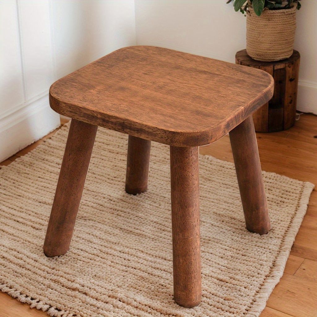 ヴィンテージ オークソリッド　スツール 新品?未使用】スツール オーク材 ヴィンテージスタイル 取り外し可能
