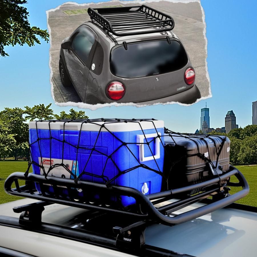 ルーフラック アルミ製 ブラック 軽自動車 【公式通販】