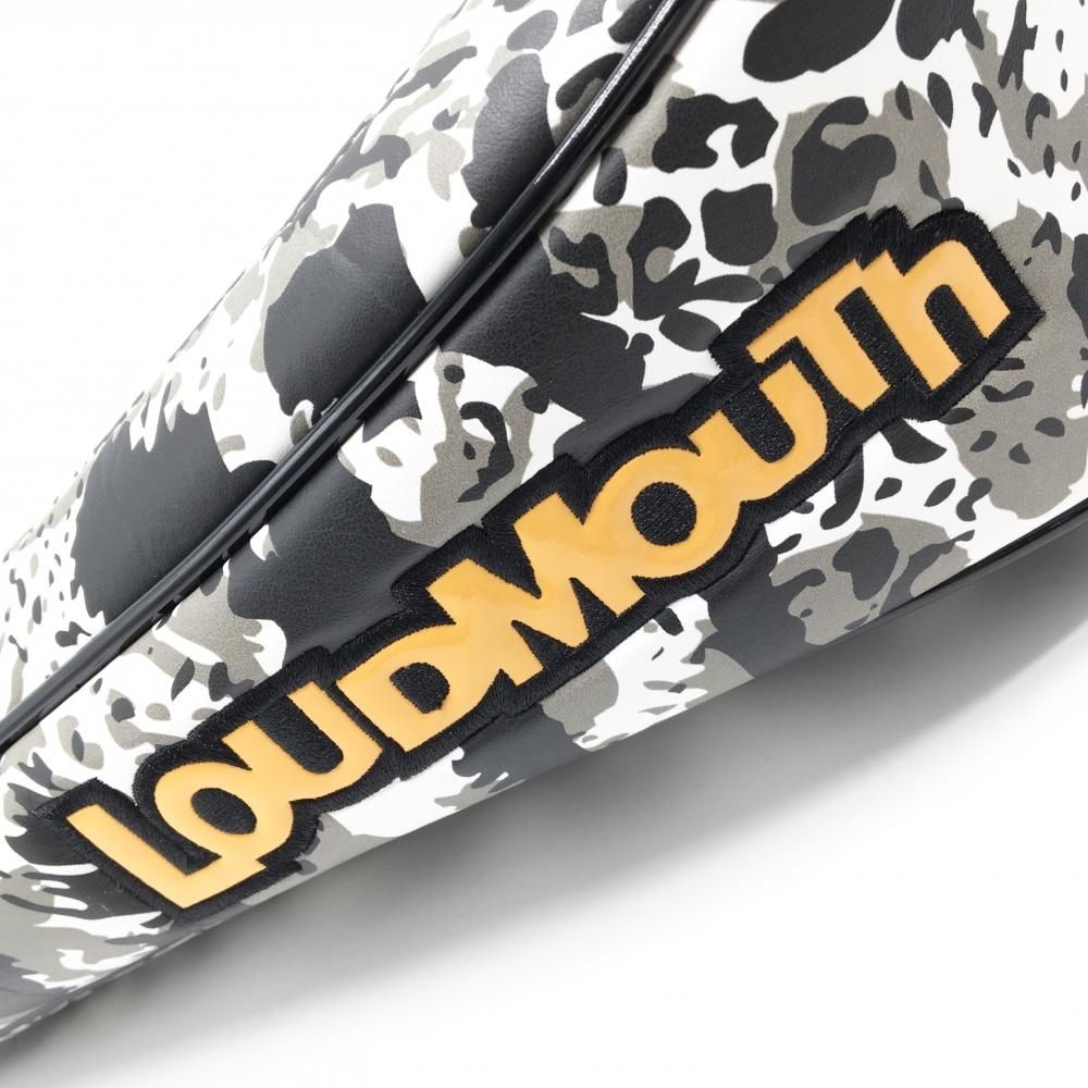 超美品】ラウドマウス ヘッドカバー(DR) 白×黒×グレー レオパード