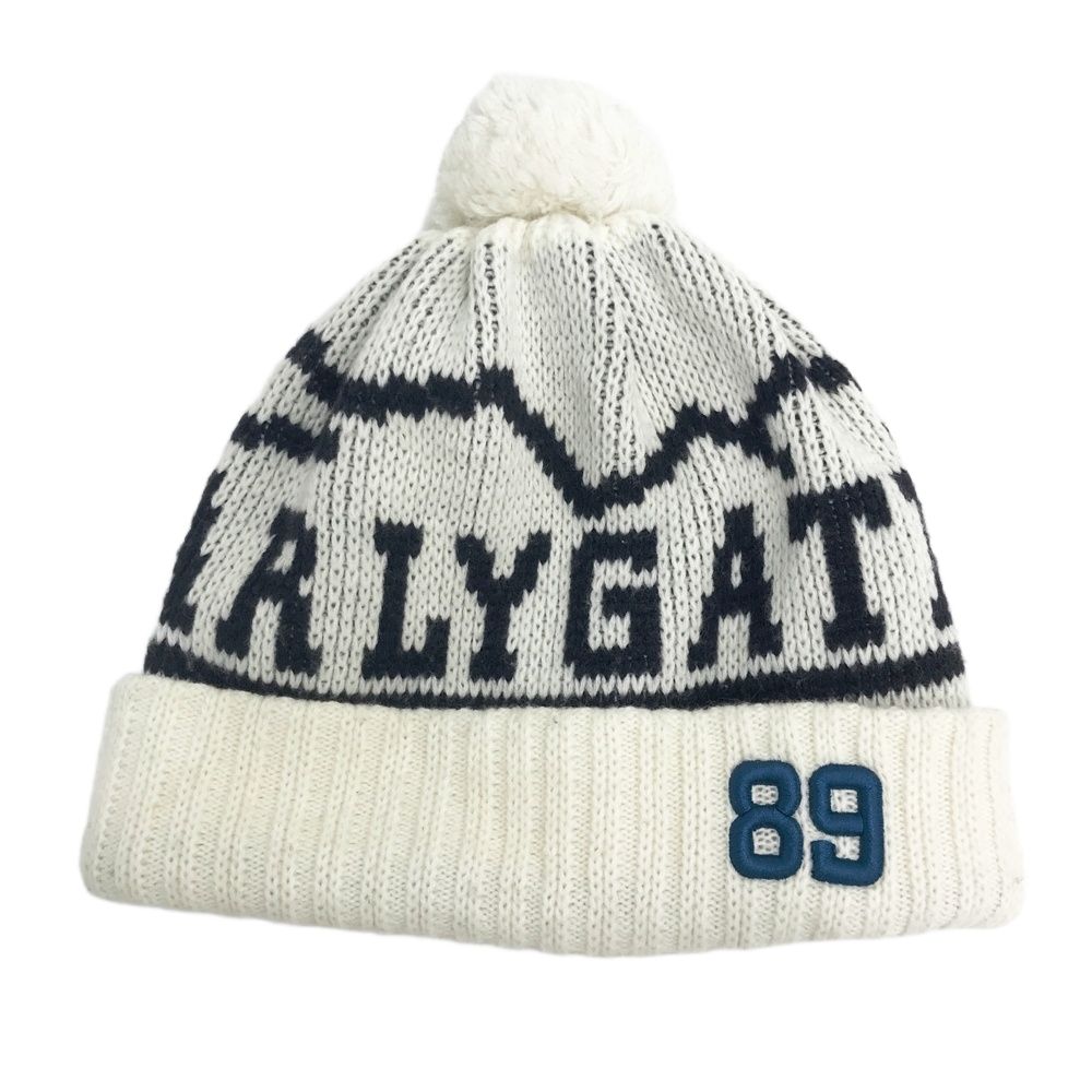 PEARLY GATES パーリーゲイツ ニット帽 ボンボン付 ホワイト系 FR