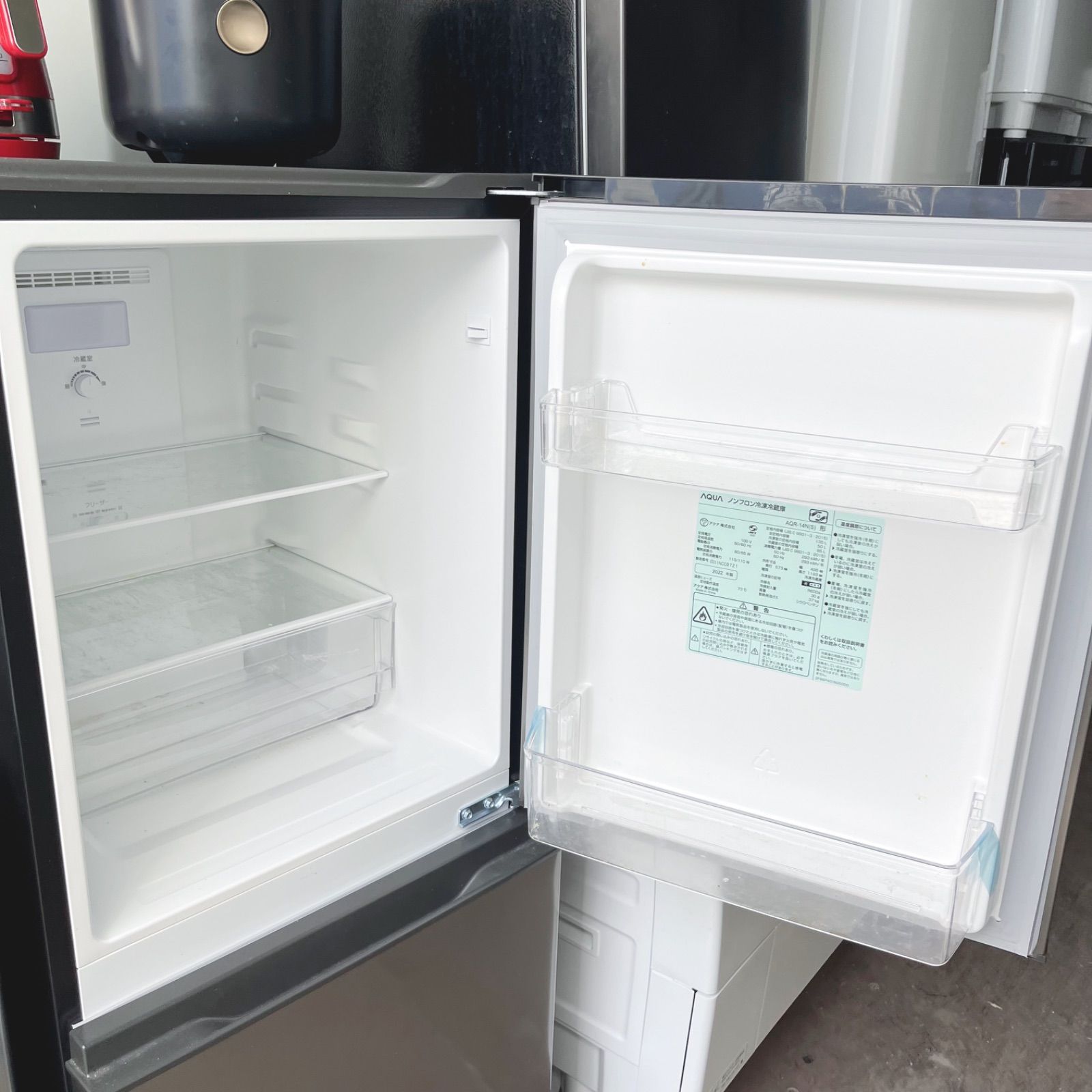 取付無料！AQUAシルバー冷蔵庫洗濯機オーブンレンジ炊飯器電子ケトル