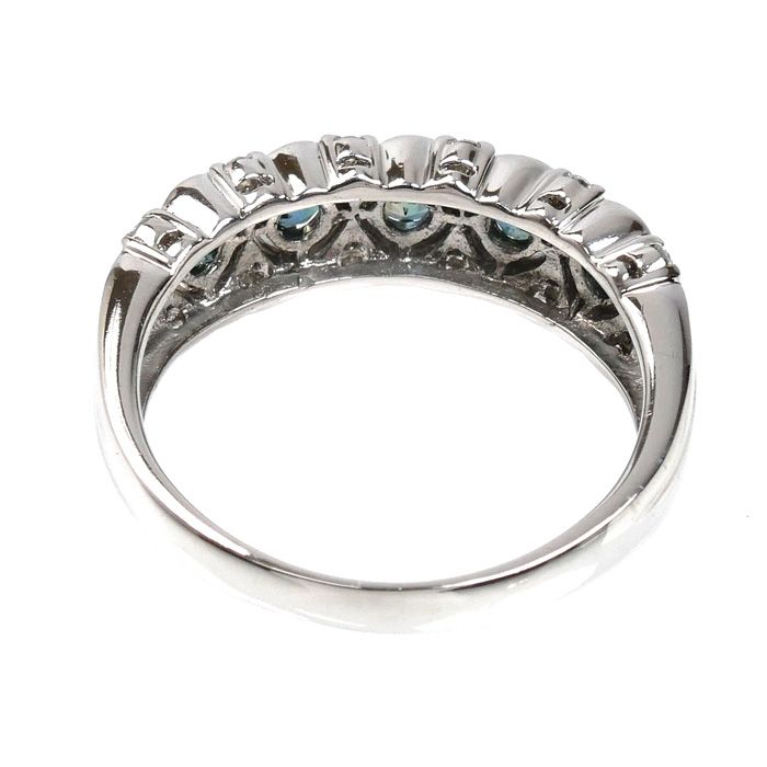 Pt900プラチナ リング・指輪 アレキサンドライト0.37ct ダイヤモンド