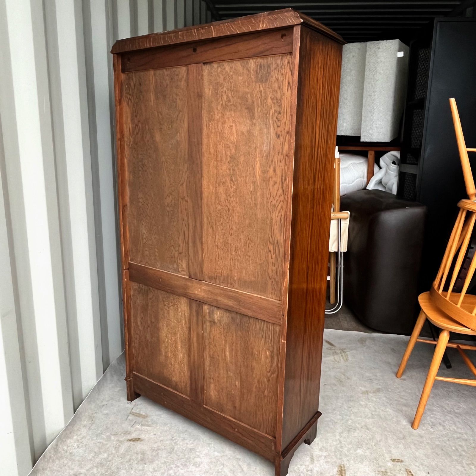 取付無料！おしゃれアンティーク レトロ クラシック 天然木ガラス戸