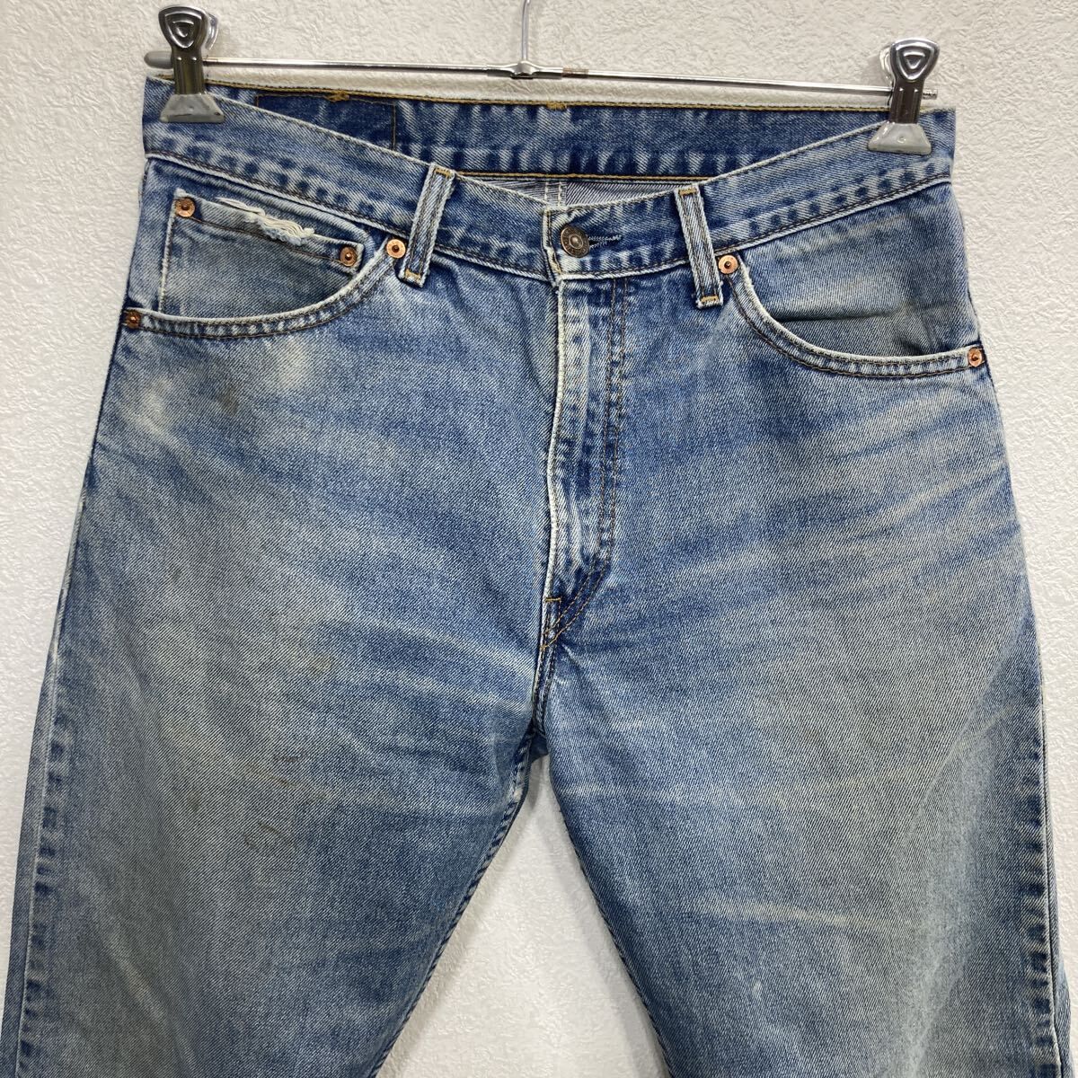 Levi's 521 デニムパンツ W34 ライトブルー リーバイス ジップアップ アメカジ ジーンズ デニム コットン 2601-344