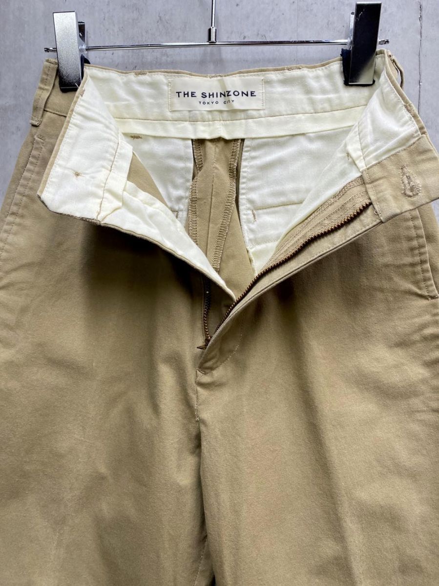 The SHINZONE ザシンゾーン ハイウエスト チノ パンツ size32/ベージュ