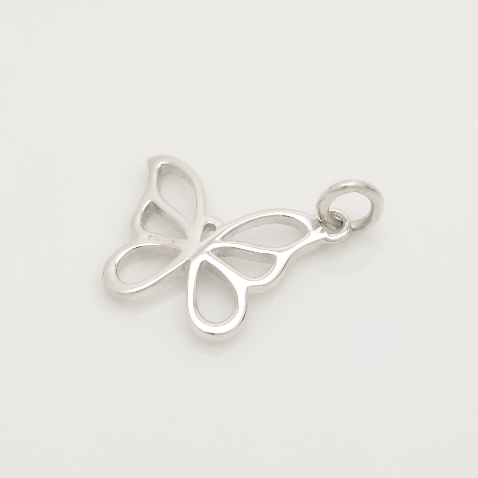 美品】ティファニー TIFFANY&Co. オープン バタフライ 蝶 チャーム