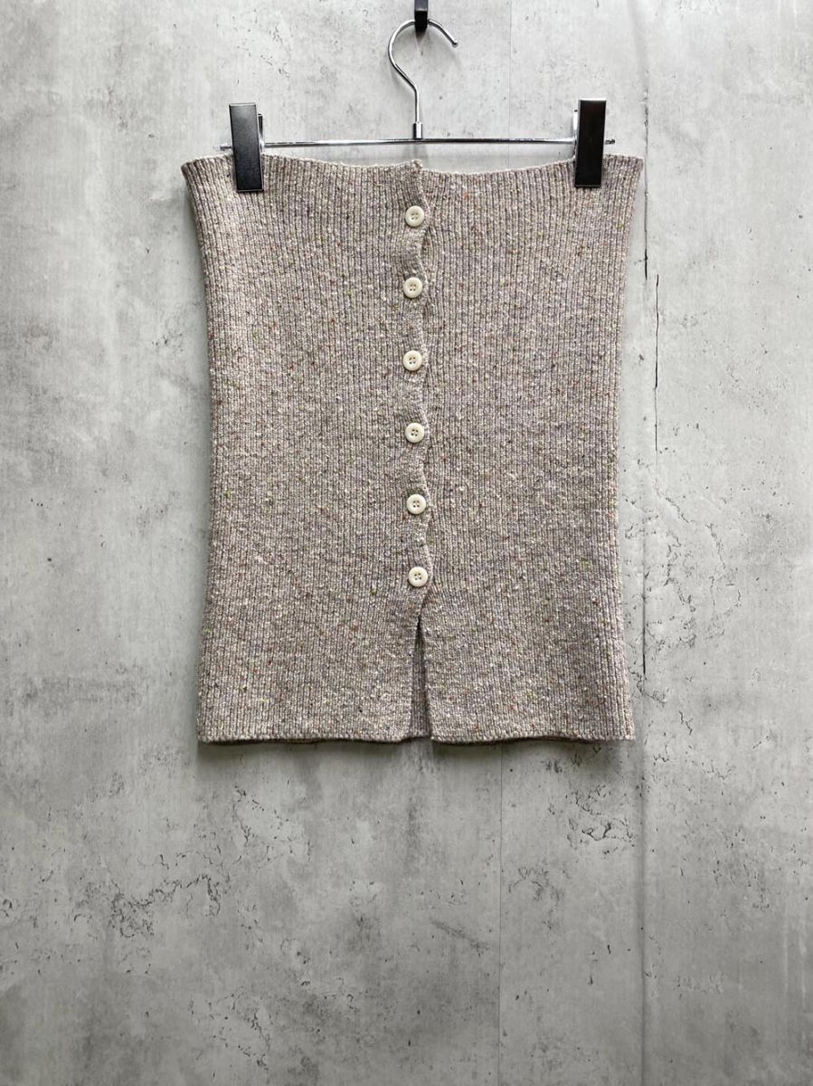 美品 OHOTORO オオトロ Mixed Tube Knit ニット セーター ベージュ