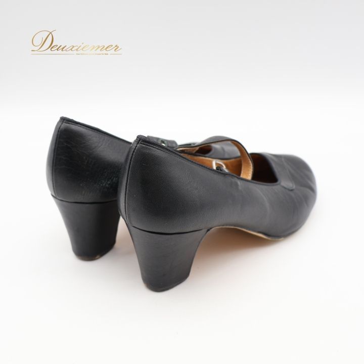 フラメンコ 衣装 シューズ 23cm ブラック系 靴 くつ ヒール 黒 釘 釘