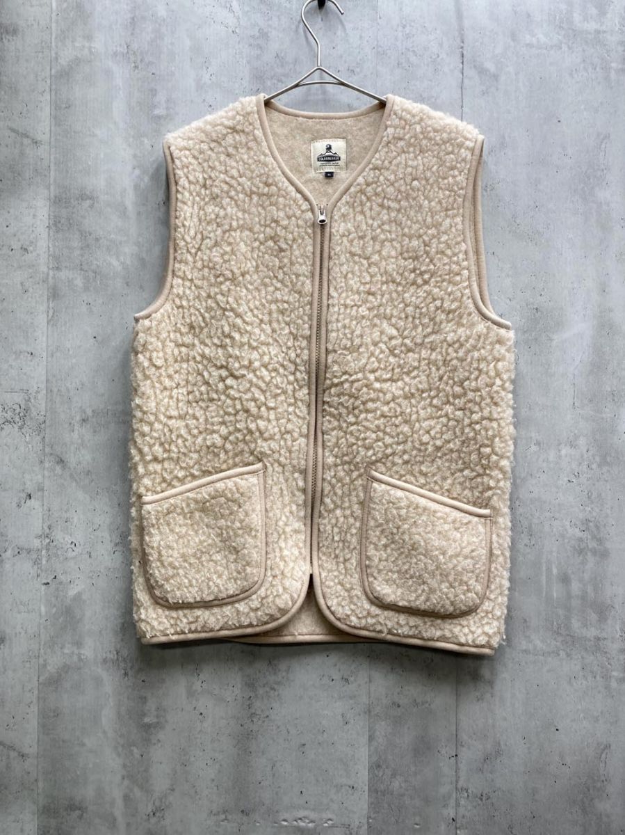 【美品】COLDBREAKER ボアベスト ベージュ コールドブレーカー COLDBREAKER ウール ボアベスト （Beige