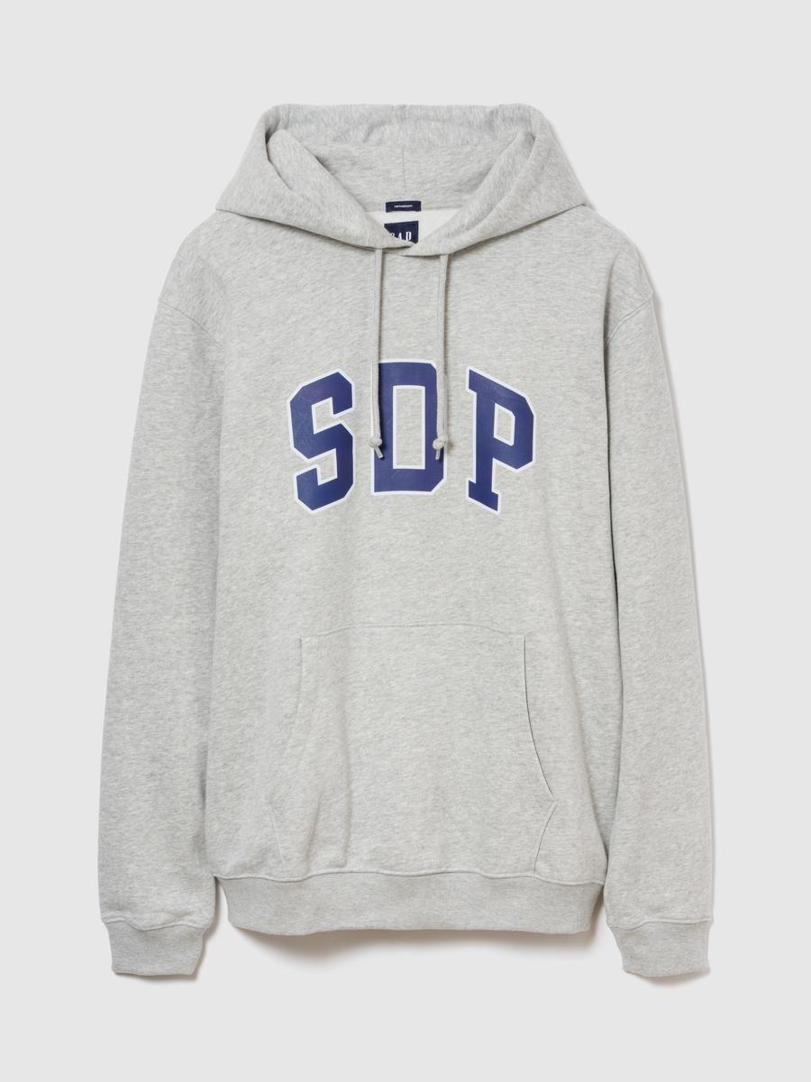 GAP x スチャダラパー アーチロゴ フード付パーカー グレー XLサイズ 新品未開封 男女兼用 スチャダラパー x GAP SDP アーチロゴ フード付き