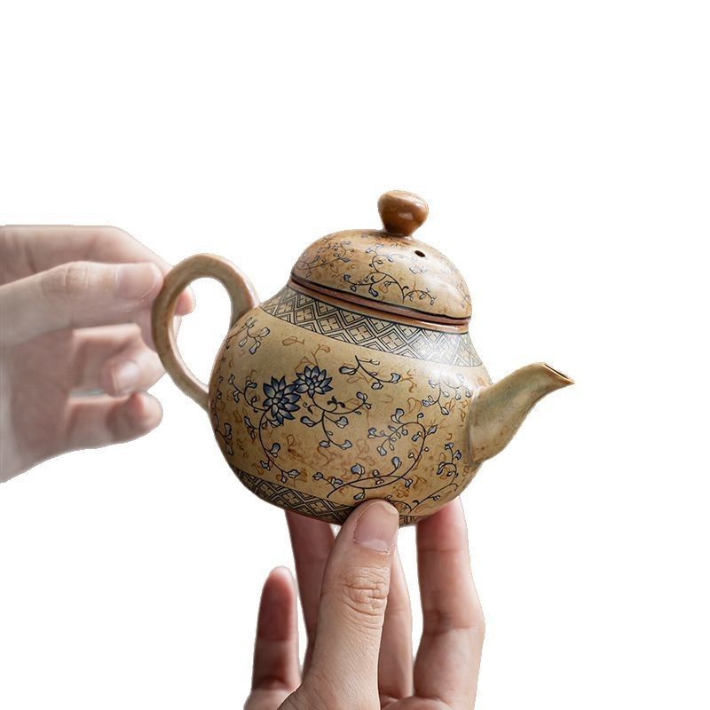 高級中国茶器セット　未使用　レトロ　骨董品 新品・未使用】お茶、アンティーク粗陶器、中国風家庭用カンフー茶器