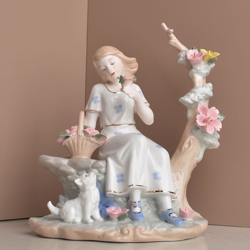 lladro 人形 花 リヤドロ 花の香りにつつまれて フィギュア 人形 女性