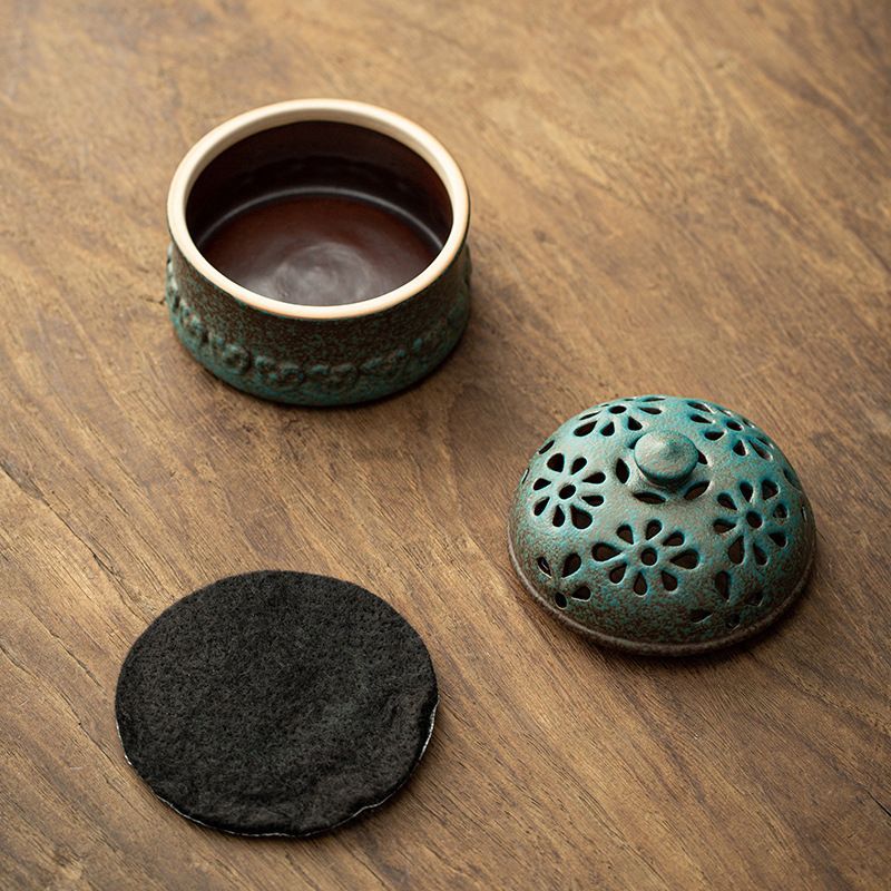 新品未使用】日本式禅意は古陶磁香炉檀香家庭用室内盤香炉沈香室内に仏