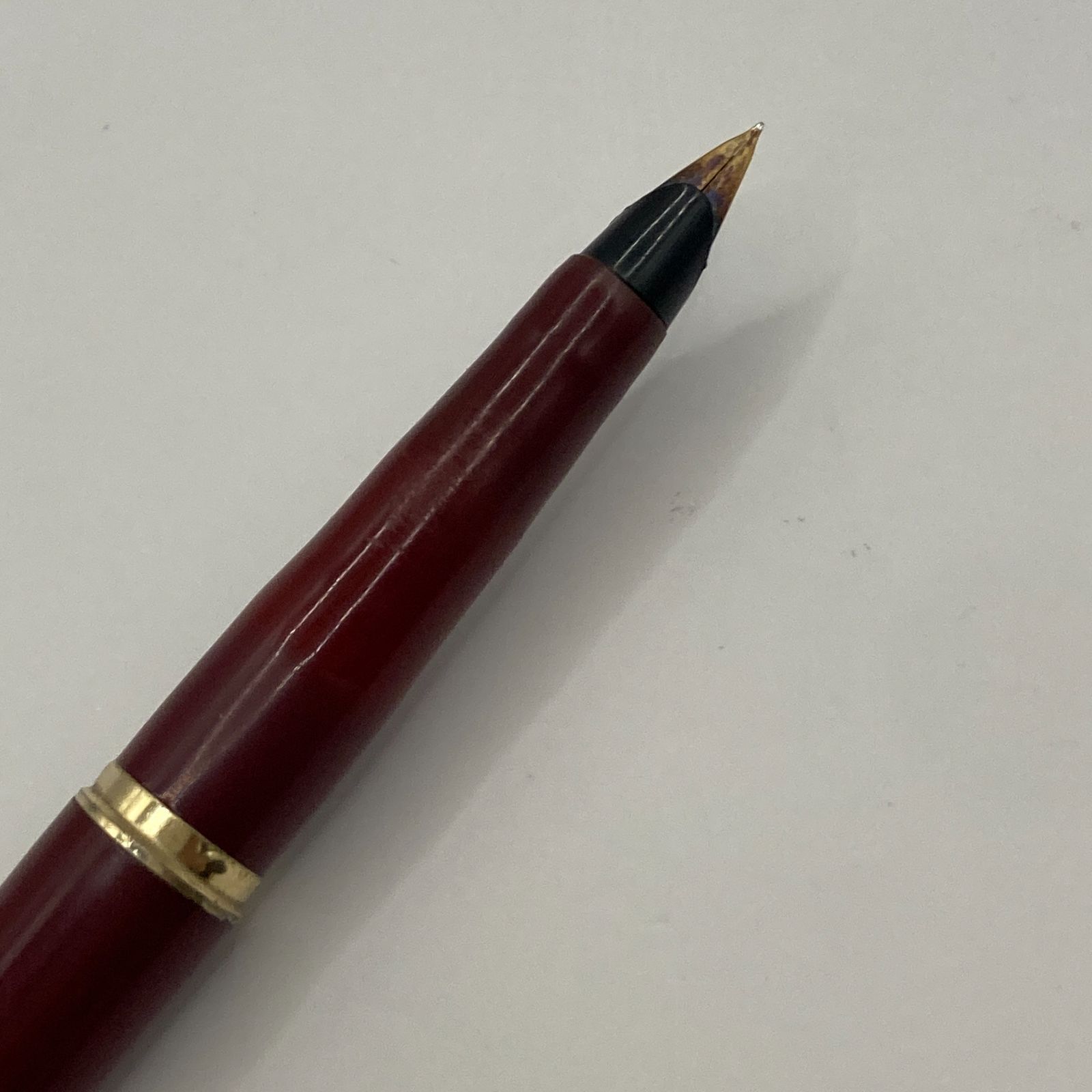 14K金製ニブ】パーカー45 万年筆 ボルドーGT 14Kニブ（XF/F相当）洗浄