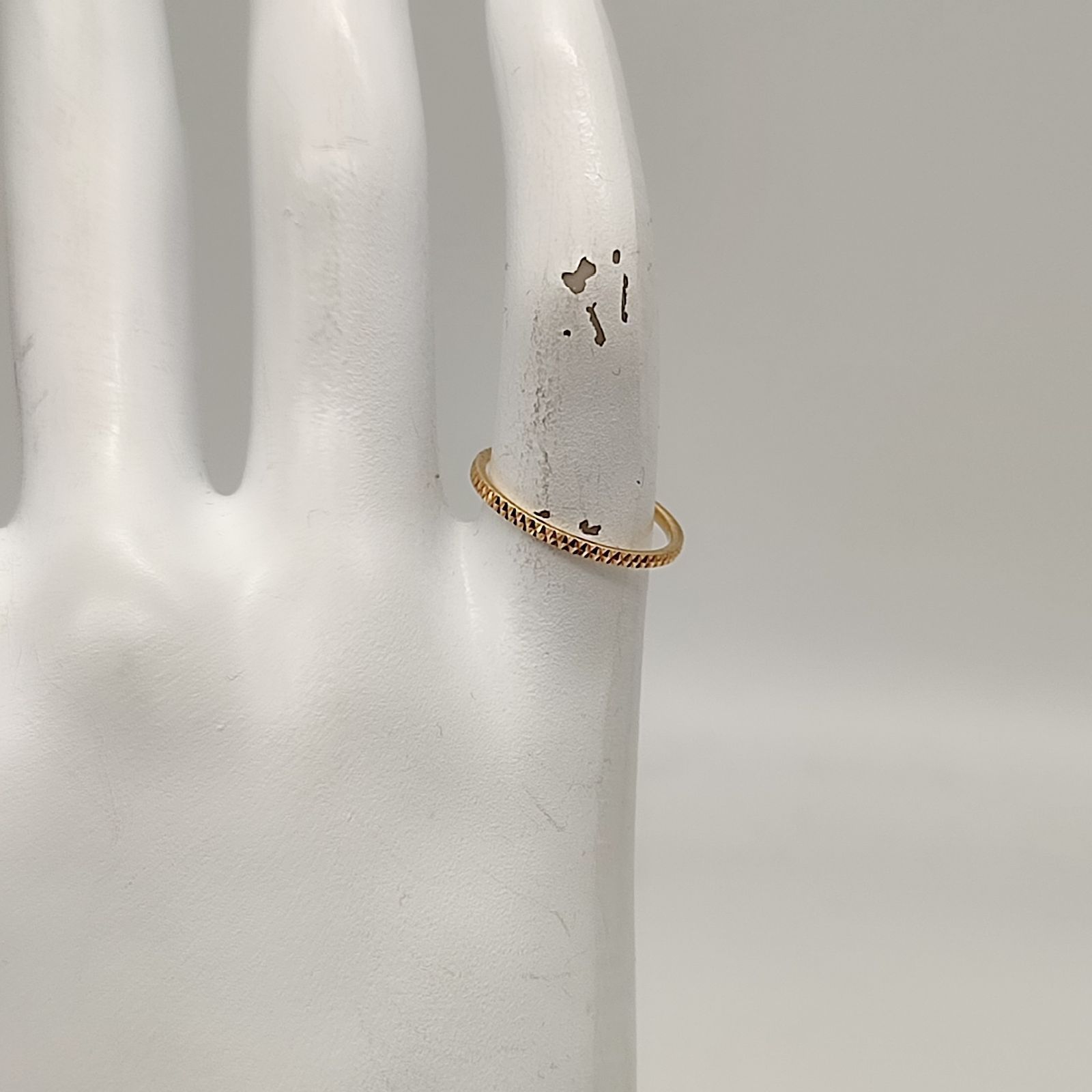 美品】ete エテ K10 クレール トライアングルカットリング ゴールド