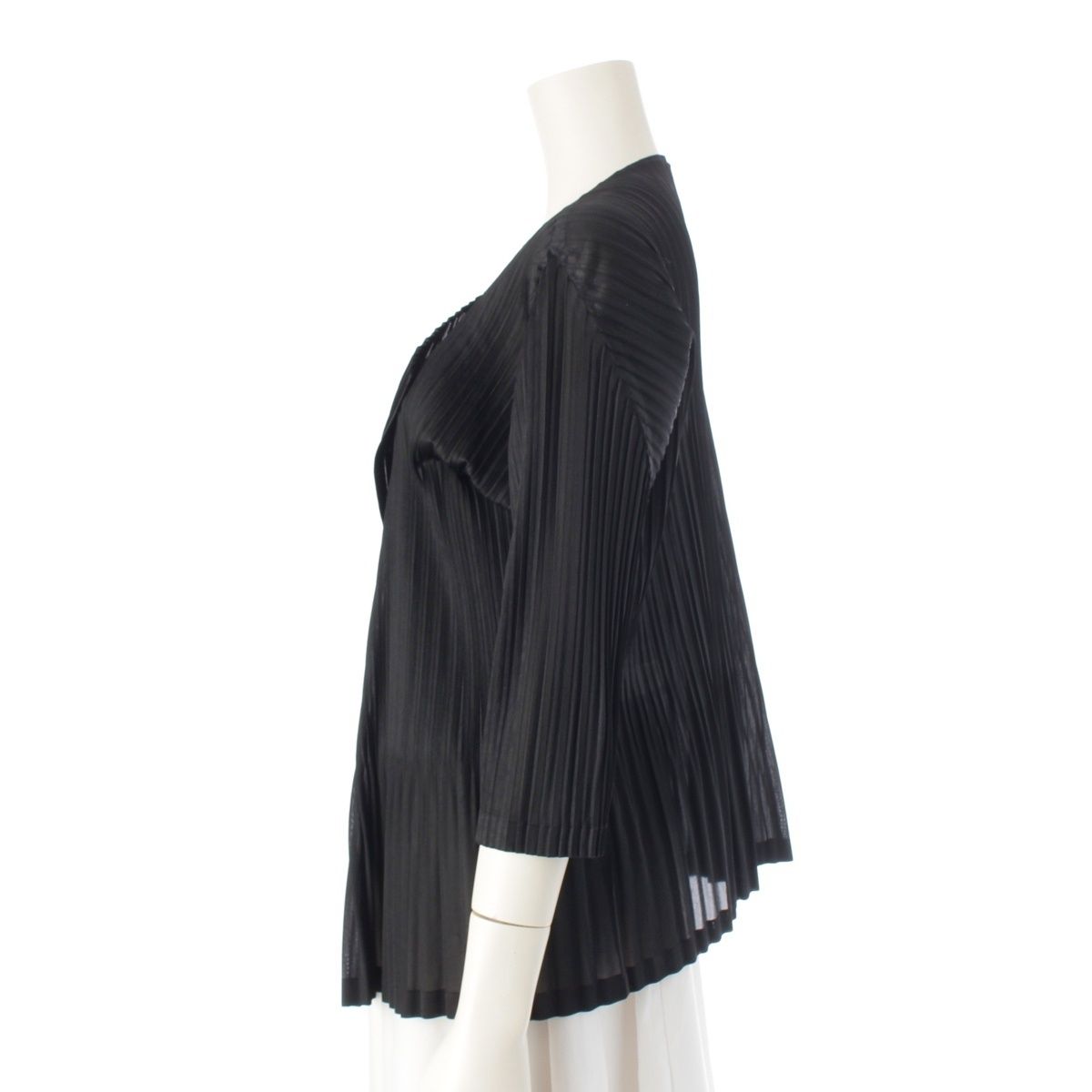 プリーツプリーズ イッセイミヤケ シアー カーディガン トップス PP33