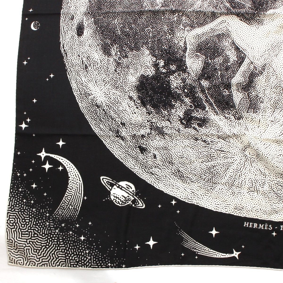 エルメス カレジェアン カシミヤ シルク CLAIR DE LUNE クレール ドゥ