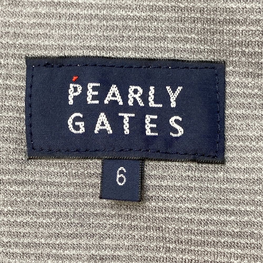 サイズ：6 PEARLY GATES パーリーゲイツ ジップジャケット グレー系