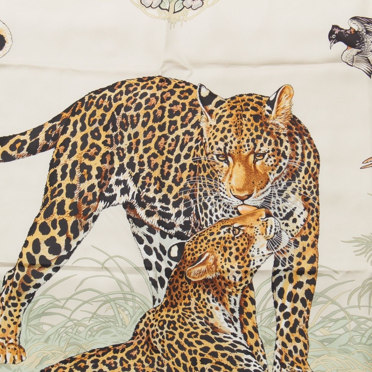 エルメス シルク カレ90 Jungle Love ジャングルラブ スカーフ ピンク