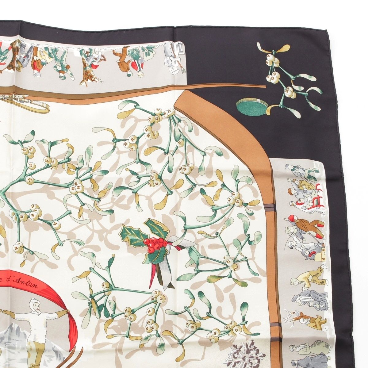 エルメス カレ90 シルク Neige d'Antan 去年の雪 スカーフ マルチ