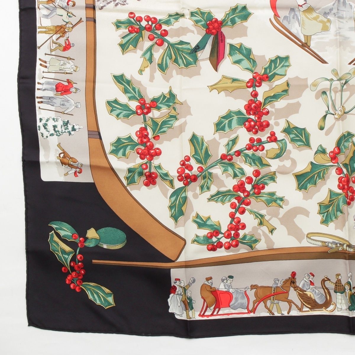 エルメス カレ90 シルク Neige d'Antan 去年の雪 スカーフ マルチ