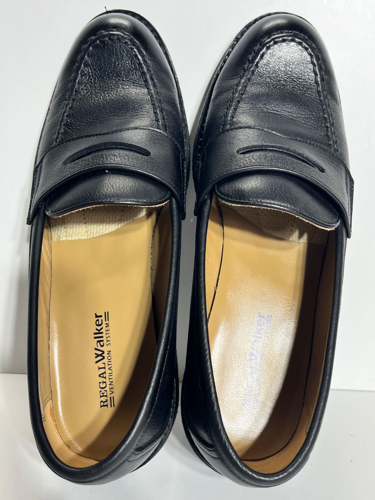美品 REGAL Walker (リーガルウォーカー) 黒 レザーローファー 25cm