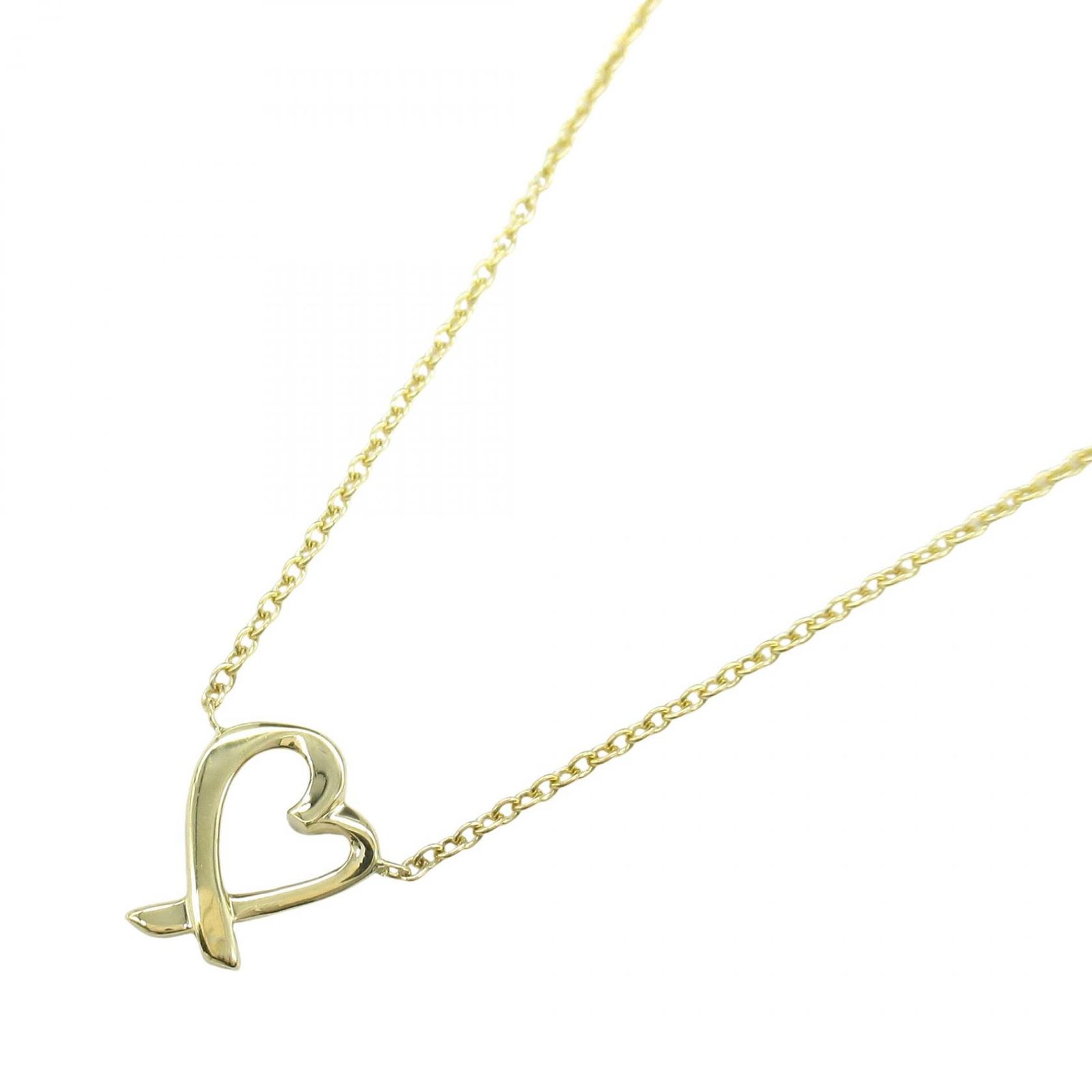 ティファニー ラビングハートネックレス イエローゴールド TIFFANY&Co.（ティファニー） ラビングハート ネックレス 18金 K18