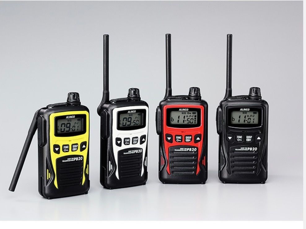 アルインコ 特定省電力トランシーバー20 ch イエロー色