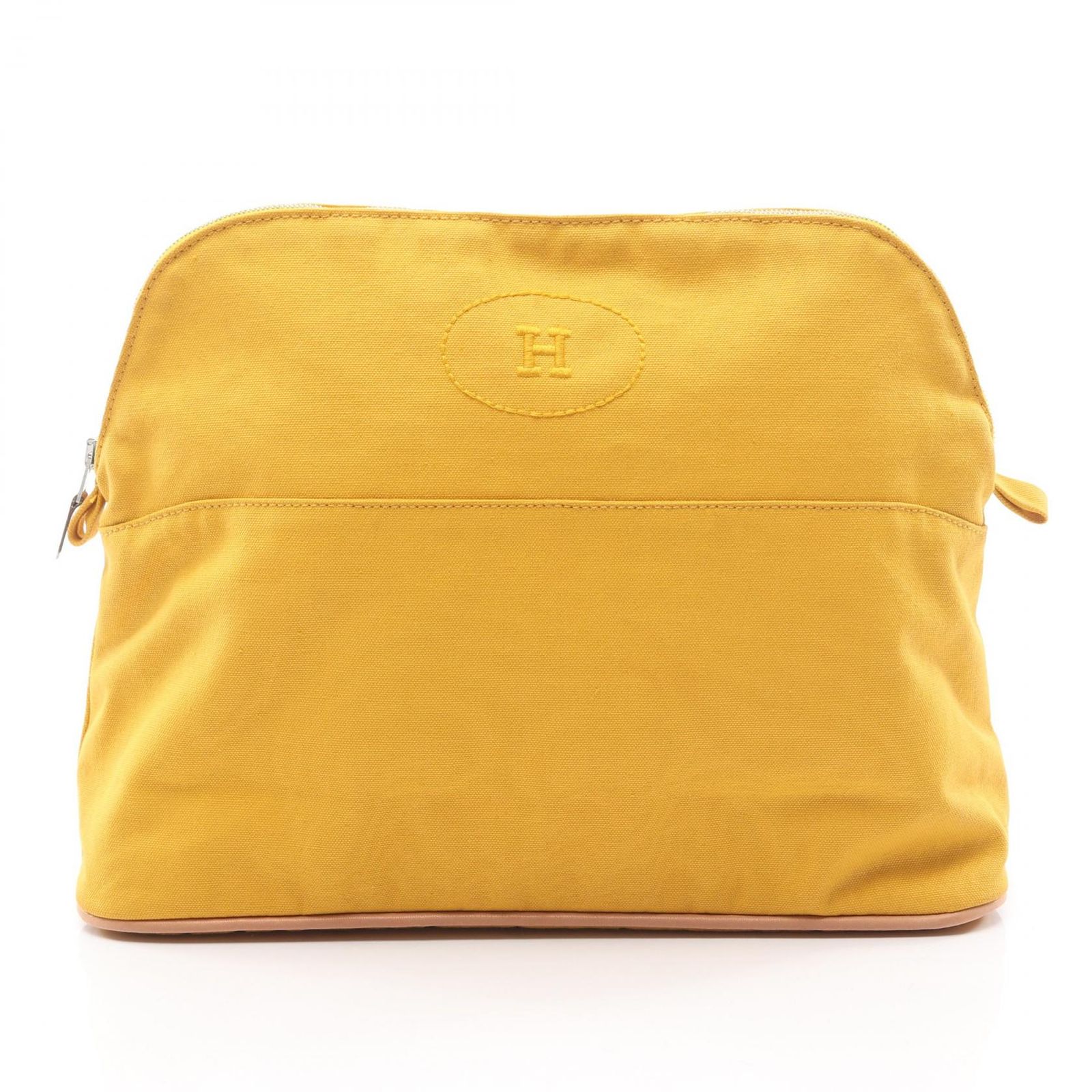 エルメス HERMES ポーチ ボリード ポーチ30 イエロー系 キャンバス 