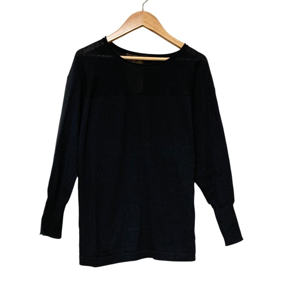 美品 45R フォーティーファイブアール アイスコットンのアメフトTシャツ 5078053 サイズ3 ブラック レディース 古着  USED