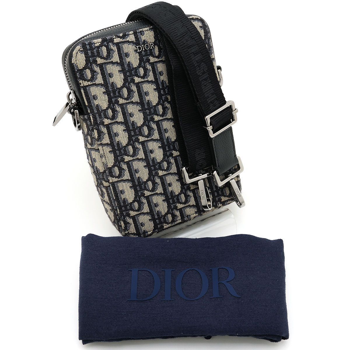 美品 】Christian Dior ディオール ショルダーバッグ オブリーク ジャ 