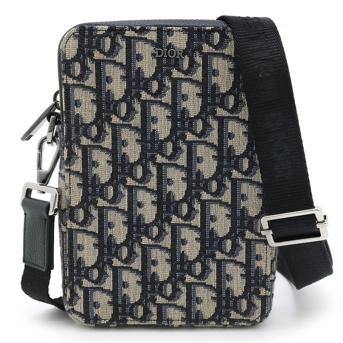 Christian Dior ショルダーバッグ ベージュ/ネイビー Christian Diorショルダーバッグ ネイビー/ベージュ - メルカリ