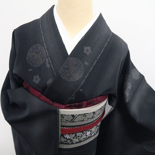 結城紬 はたおり娘 手緒里 絞り 正絹 反物 T9210 tomihisa 新品 奥順謹製 はたおり娘 着物 正絹 証紙付 仕付け糸付