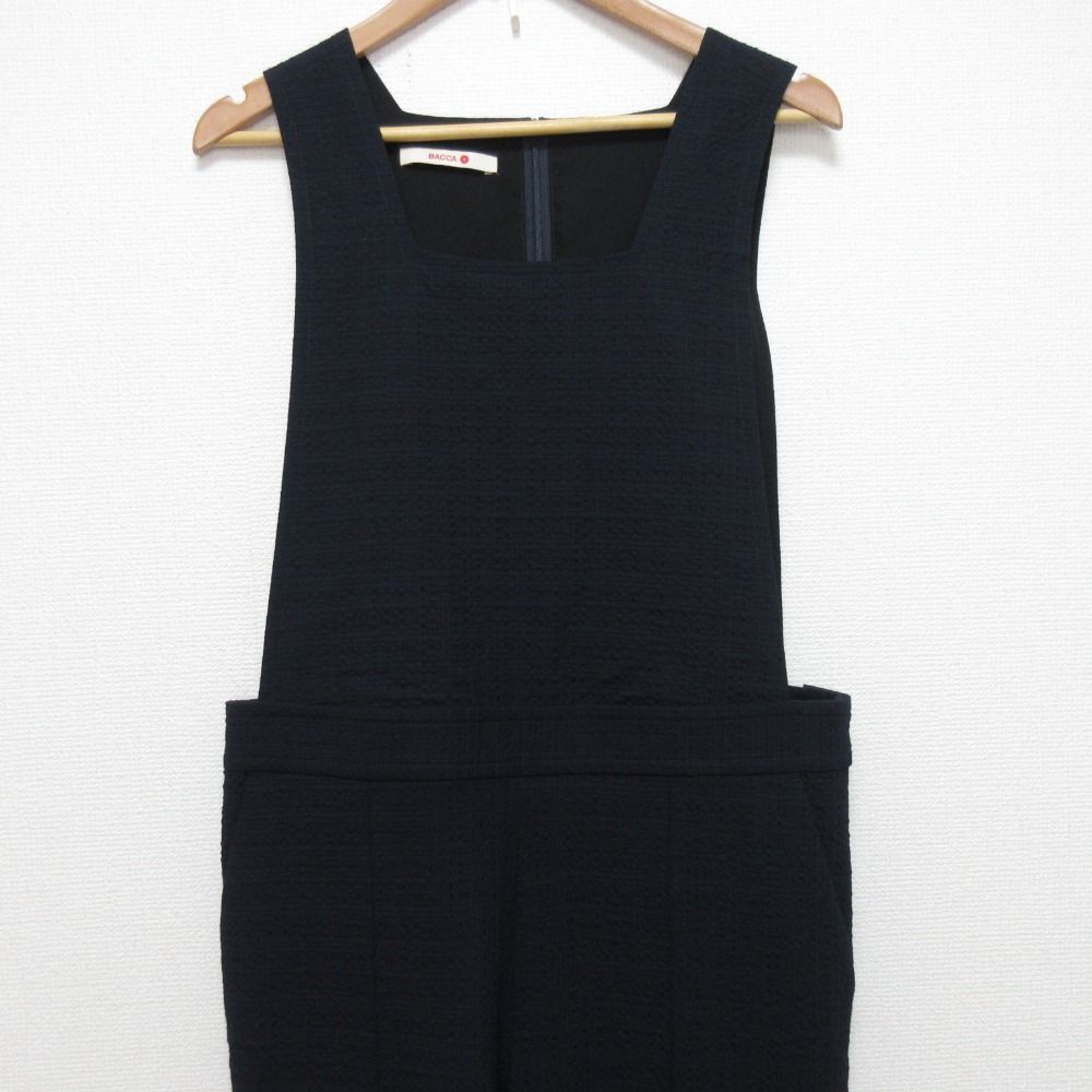 美品 BACCA バッカ シアサッカー カバードサロペット オーバーオール