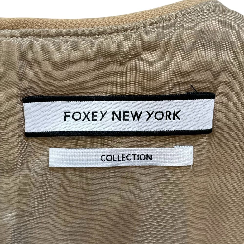 美品 FOXEY NEW YORK フォクシーニューヨーク ノースリーブ ティアード  