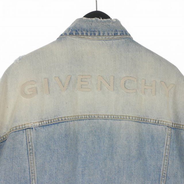 ジバンシィ GIVENCHY Quilted Shell-Panelled Denim Jacket 切替