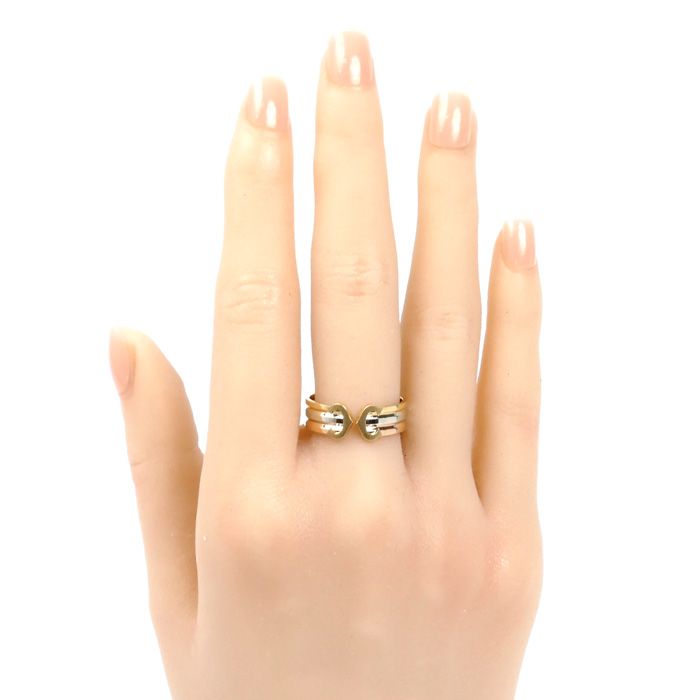 CARTIER カルティエ K18YG/WG/PG 2C リング・指輪 17号 57 4.6g