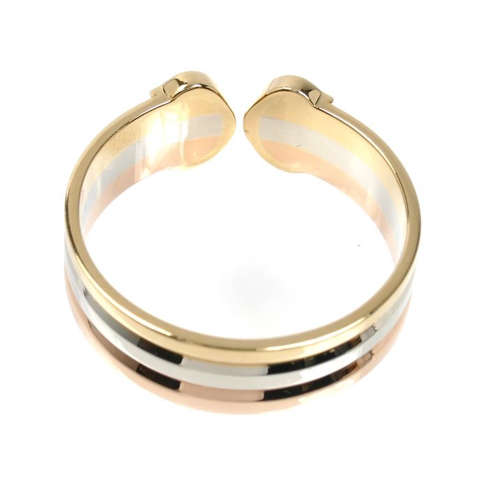 CARTIER カルティエ K18YG/WG/PG 2C リング・指輪 17号 57 4.6g