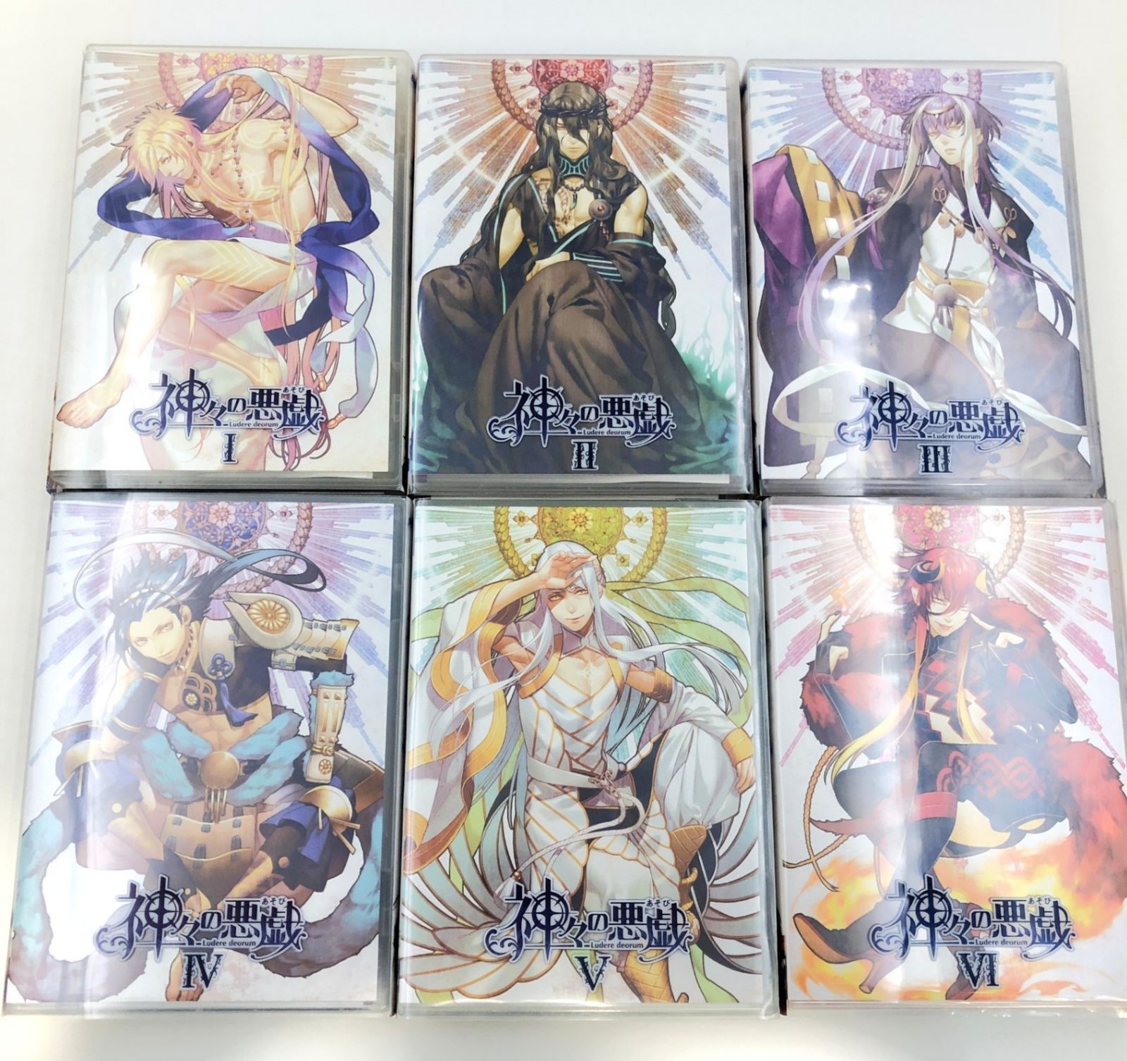 ♪) Blu-ray 神々の悪戯 アニメイト 初回限定版 全6巻セット [80