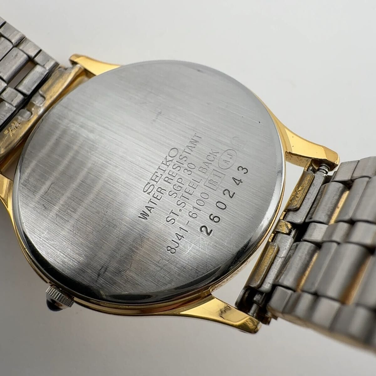 SEIKO 8J41-6100 セイコー DOLCE ドルチェ クォーツ SGP 30 メンズ