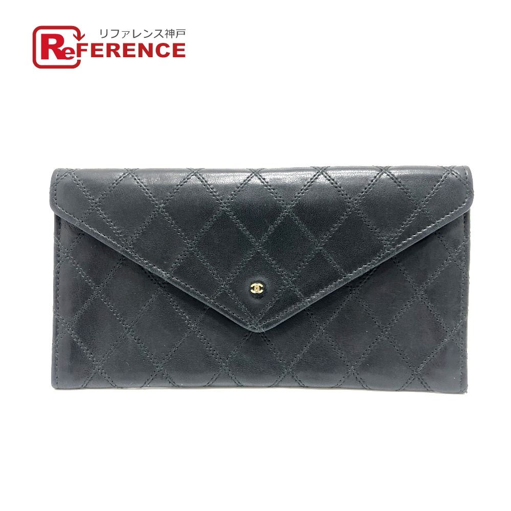 CHANEL シャネル 長財布 マトラッセ ラムスキン ブラック 【公式通販】