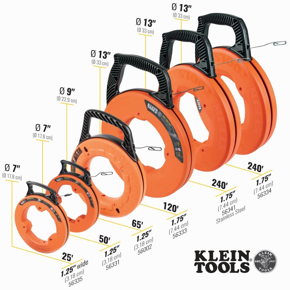  クラインツールズ スチールフィッシュテープ 1|8インチx 50フィート 56331 その他 金物 部品