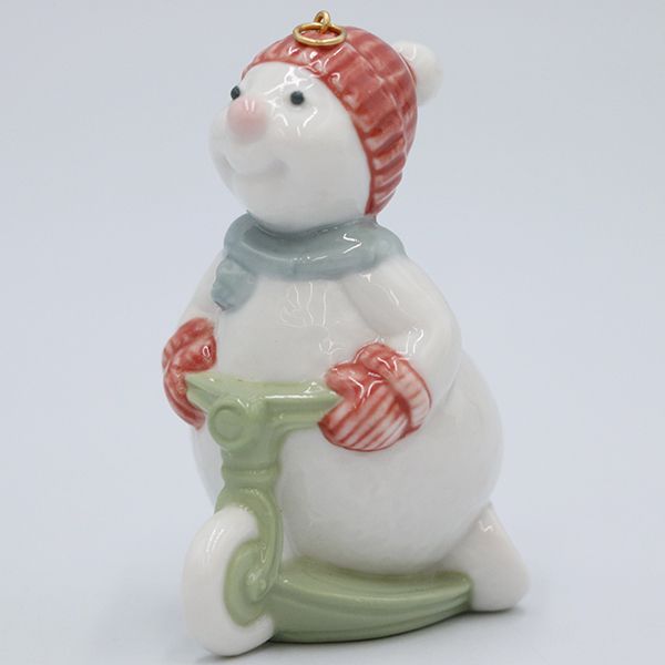 リヤドロ LLADRO NAO スノーマン 雪だるま 置き物 オブジェ 磁器 箱