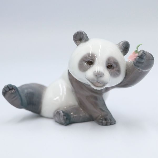 リヤドロ LLADRO リトル・パンダ 01008359 磁器 箱 オブジェ 置物 花
