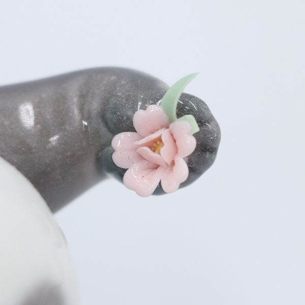 未使用品　リヤドロ　リトルパンダ 美品】リヤドロ LLADRO リトル・パンダ 01008358 磁器 箱 花 置物