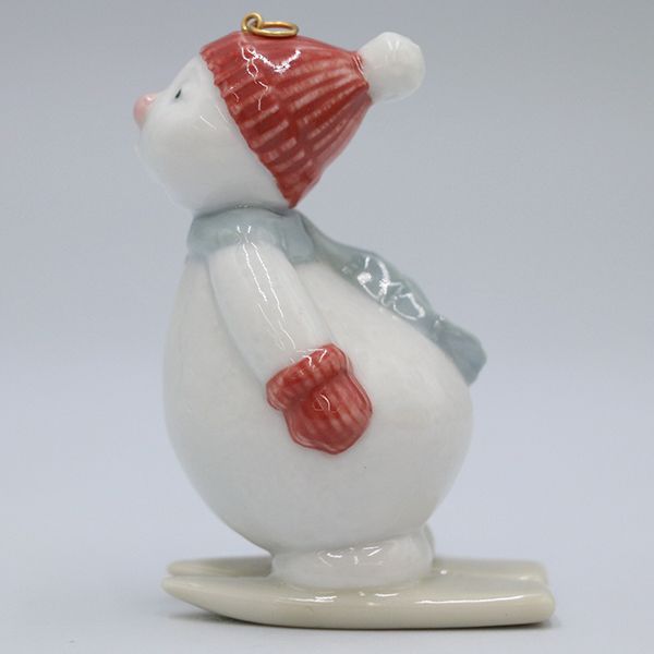 リヤドロ LLADRO NAO スノーマン 雪だるま 置き物 オブジェ 磁器 箱