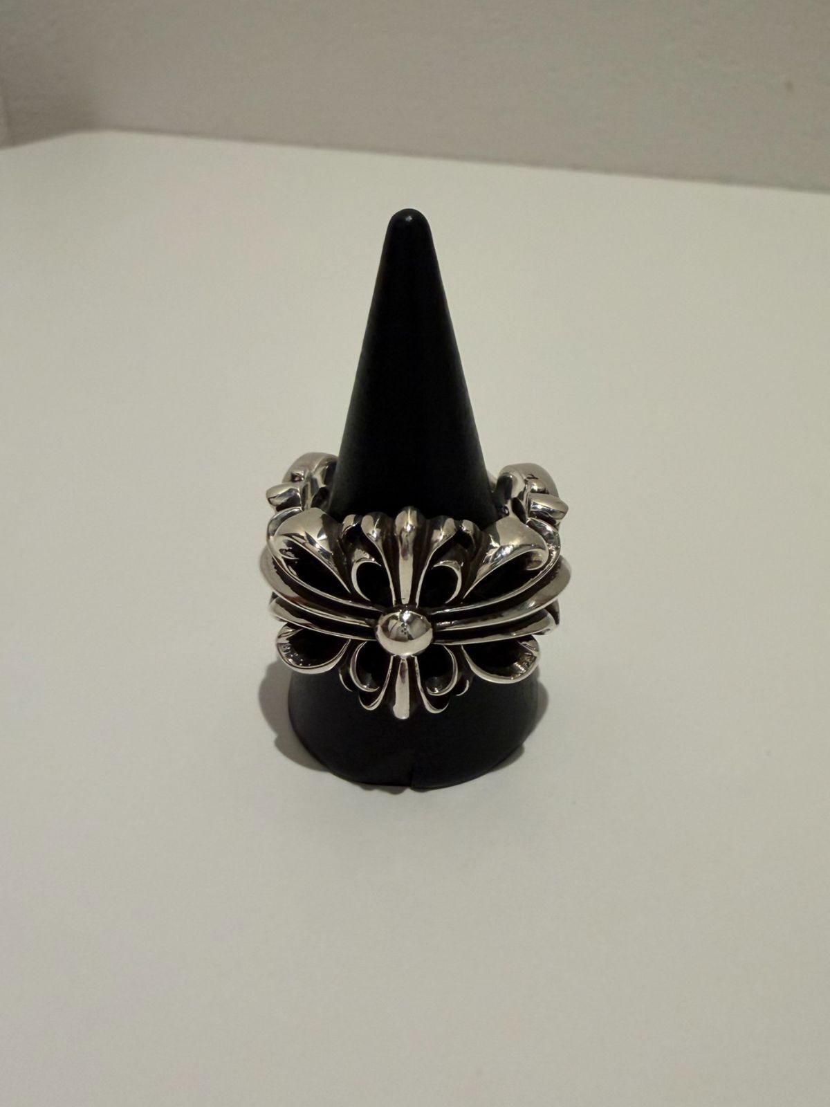 クロムハーツ　ダブルフローラルリング　未使用品　正規店購入 CHROME HEARTS クロムハーツ ダブル フローラルリング 23号 リング