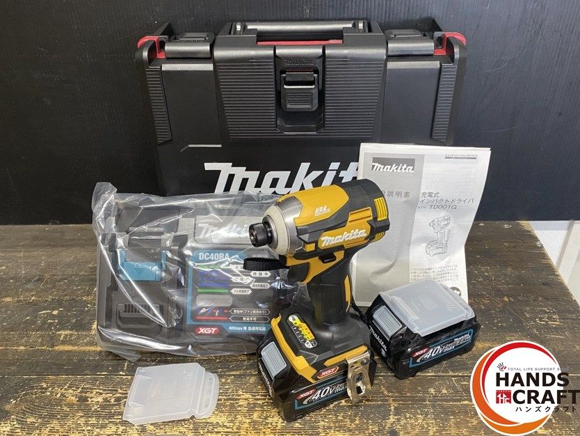 ● ♥品 makita マキタ インパクトドライバ フルセット 色 フレッシュイエロー 40 Vmax用